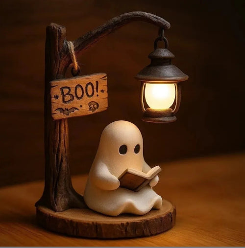 Boo Ghost Resin Lantern Lamp